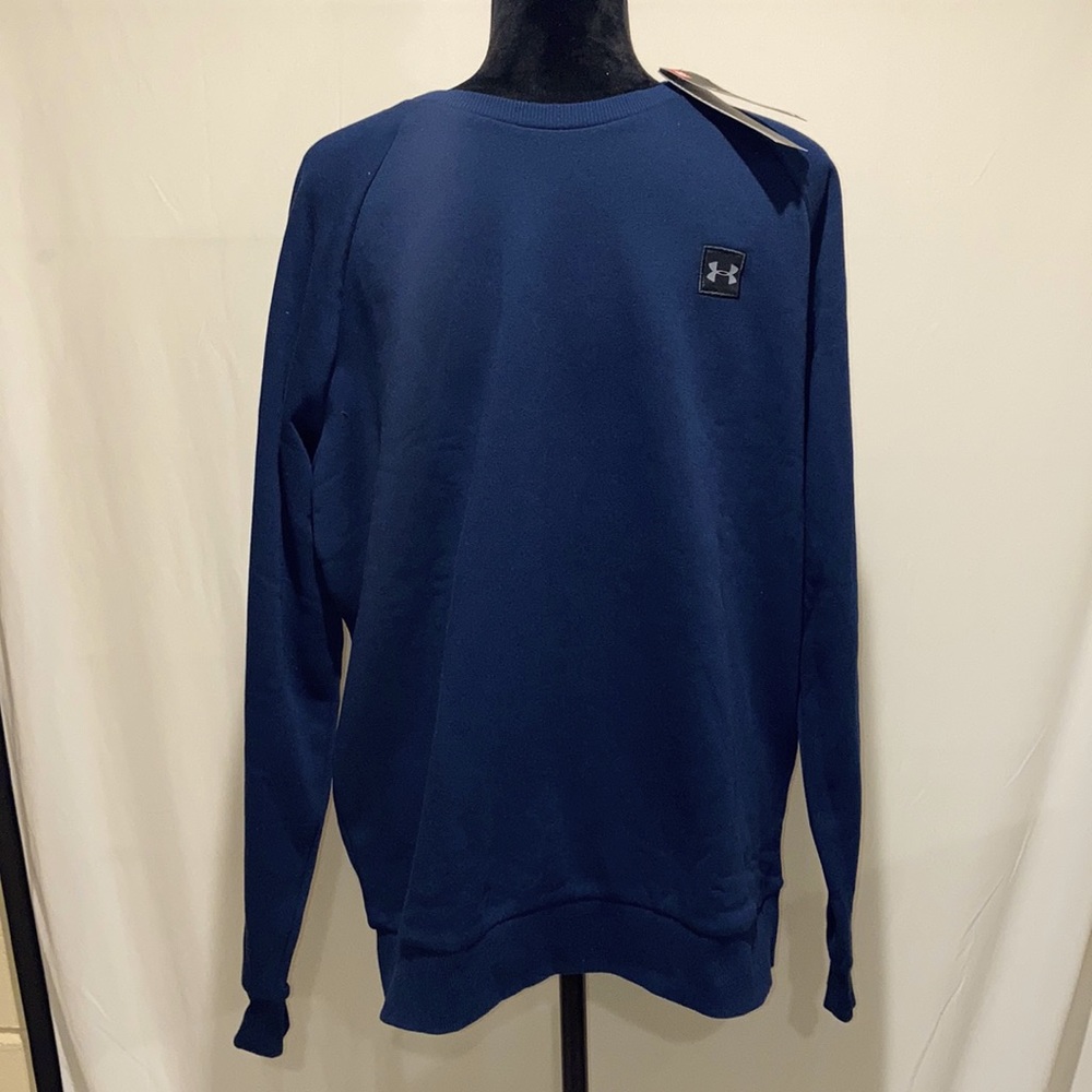 NWT Under Armour ColdGear Crew Sweatshirt Navy Lg